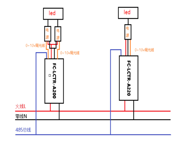 单灯控制器接线图